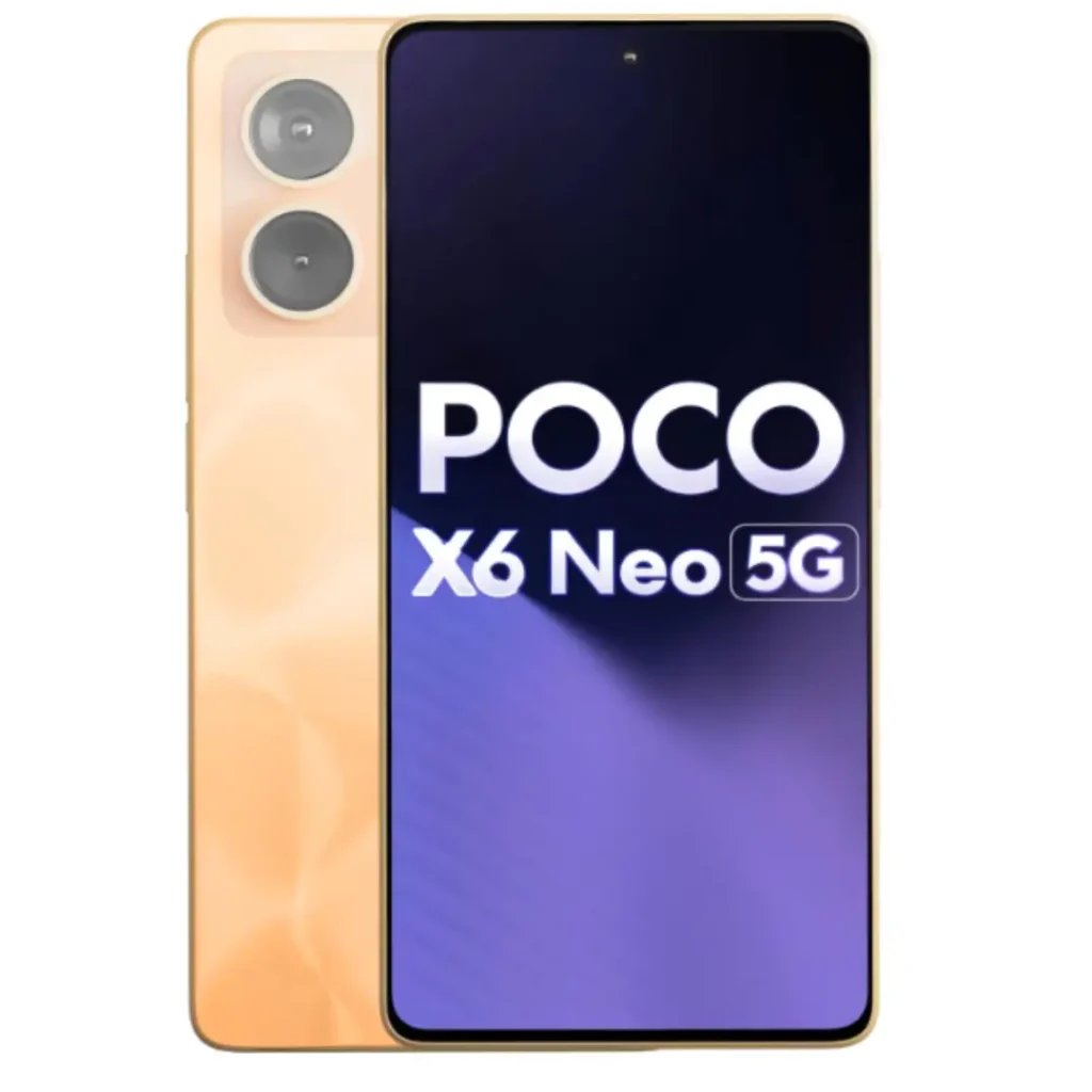 Top 5 Android Phones Under ₹20,000 : POCO X6 Neo 5G (Martian Orange)